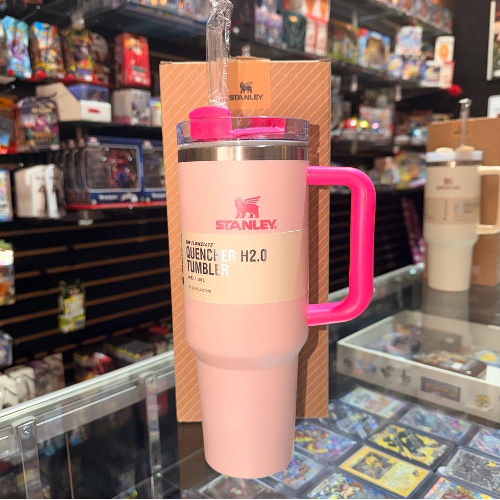 Stanley Pink and Silver Quencher Tumbler